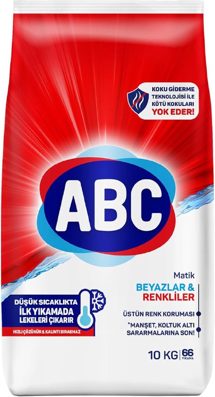 ABC DETERJAN Matik Beyazlar & Renkliler 10 Kg