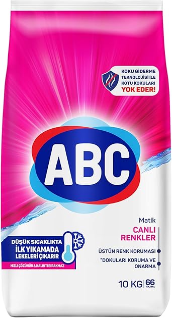 ABC DETERJAN Matik Canlı Renkler 10 Kg