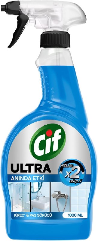 Cif Ultra Sprey Kireç ve Pas Sökücü 1000 ml
