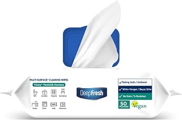 Deep Fresh İz Bırakmaz Yüzey Temizleme Havlusu, Beyaz Sabun Kokulu 100 Yaprak