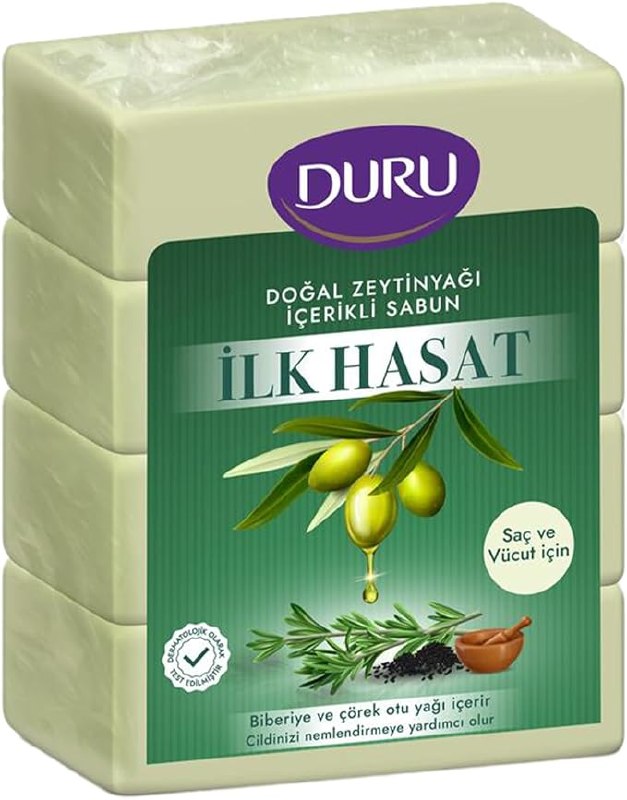 Duru İlk Hasat Zeytinyağlı Sabun 4x150 gr