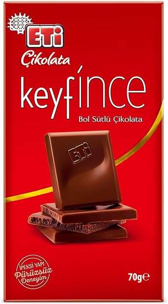 Eti Keyf'ince Bol Sütlü Çikolata 70 g x 7 Adet