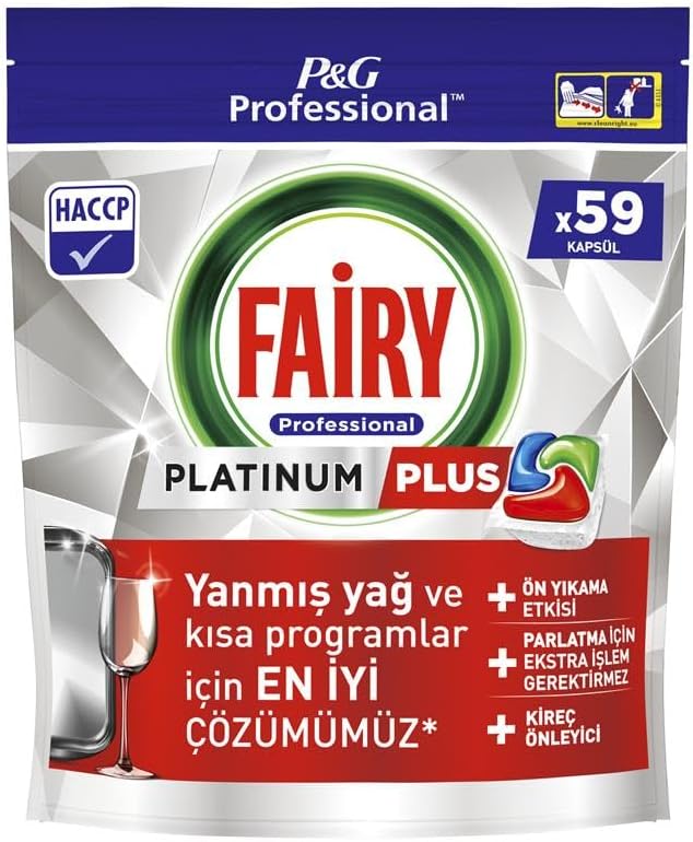 Fairy Platinum Plus Bulaşık Kapsülleri, 59 Yıkama
