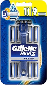 Gillette Blue3 Hybrid Tıraş Makinesi + 9'lu Yedek Bıçak