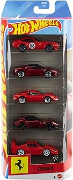 Hot Wheels 5'li Ferrari Araba Seti JLN12