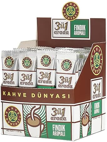 Kahve Dünyası 3'ü 1 Arada Fındık Aromalı Kahve 40'lı (18 gr x 40)