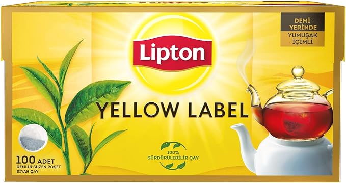 Lipton Yellow Label Demlik Poşet Çay, 100'lü, 320g
