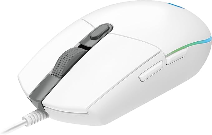 Logitech G G102 Kablolu Oyuncu Mouse, 8000 DPI, Beyaz