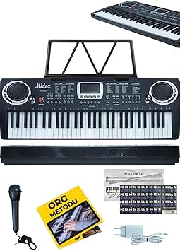 Midex PS-1500BK 61 Tuşlu Org, 100 Ses 100 Ritim
