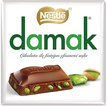 Nestlé Damak Antep Fıstıklı Sütlü Kare Çikolata 60 g