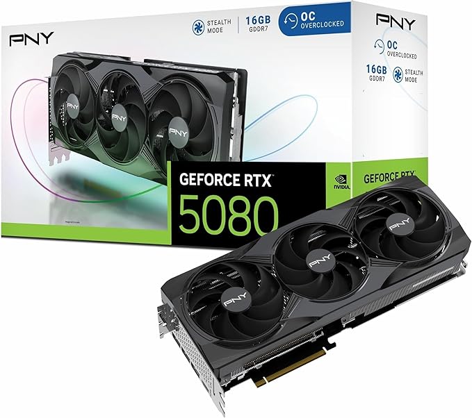 PNY GeForce RTX 5080 16GB OC GDDR7 256-Bit