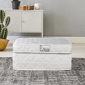 Sleeptown Tek Kişilik Katlanır Yaylı Yatak 90x190 cm Beyaz