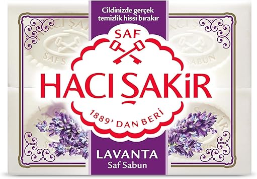 TUKIMA Hacı Şakir Lavanta Kalıp Sabun 4 Adet